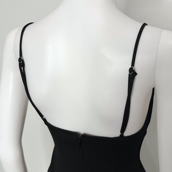 Selfie Leslie Aces Cami Strap Ruffle Hem Bodycon Mini Dress in Black Size XS - Picture 10 of 13